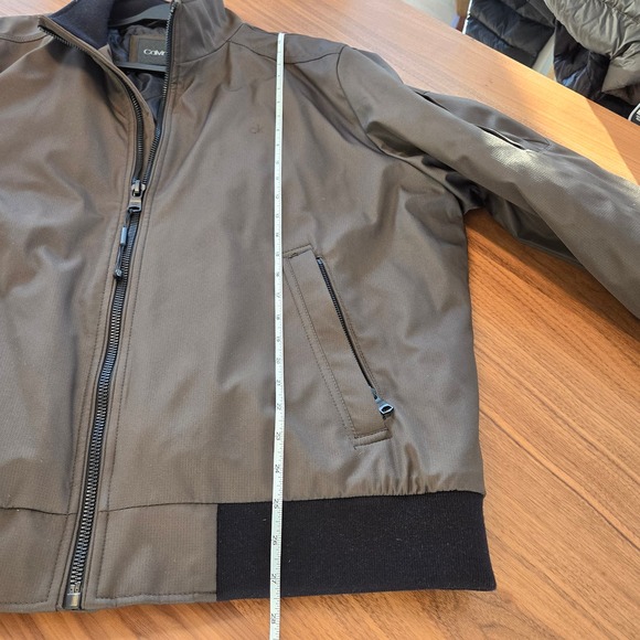 Calvin Klein Mens Classic Zip-Front Ripstop Bomber Jacket Tech XL Dark Tan - Picture 11 of 15
